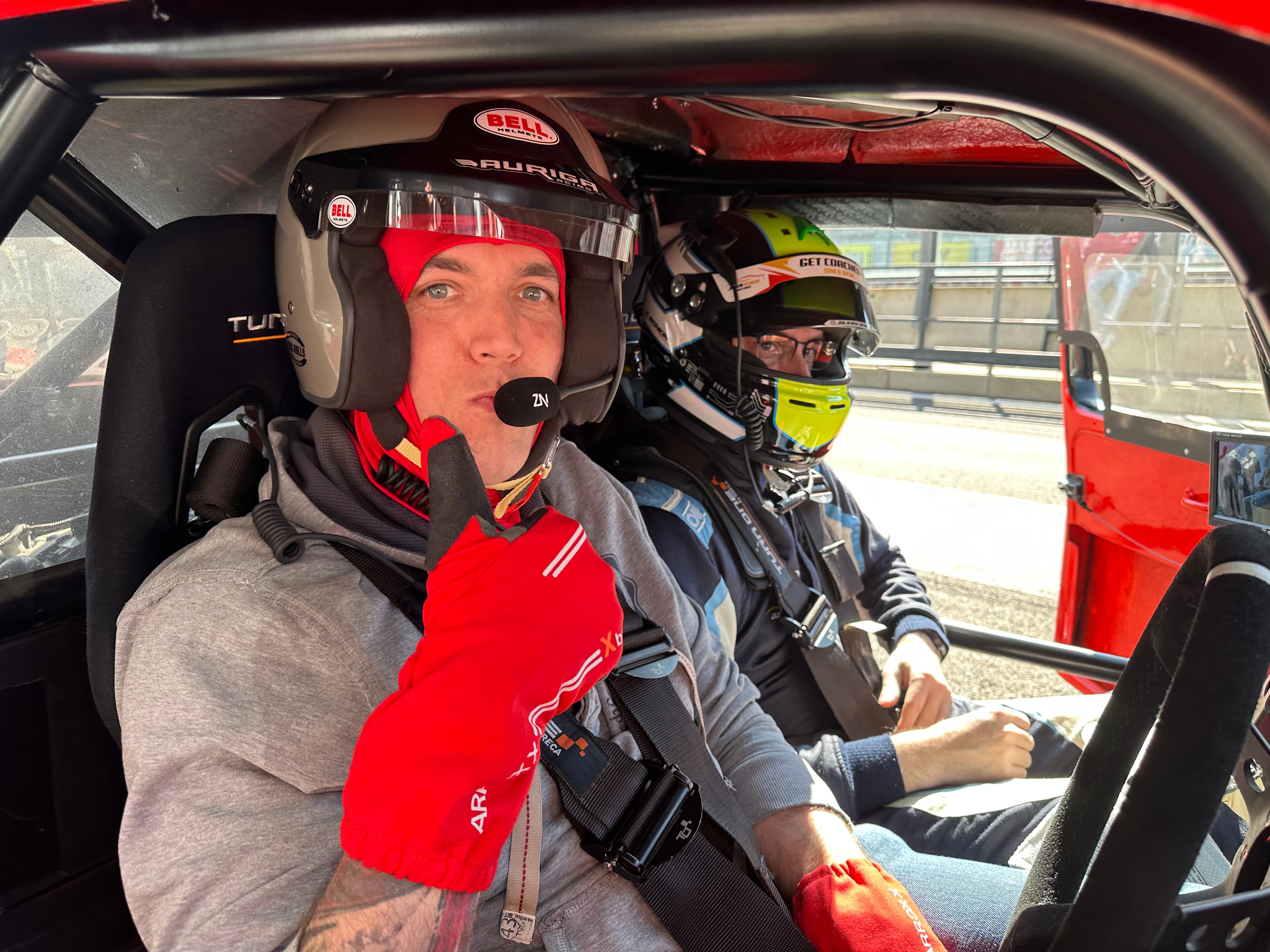 Driver of the day is ready to jump on track